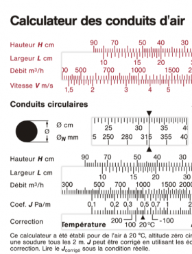 Calculateur conduit aéraulique